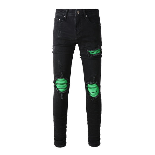 OBERLO GREEN STRETCH DENIM