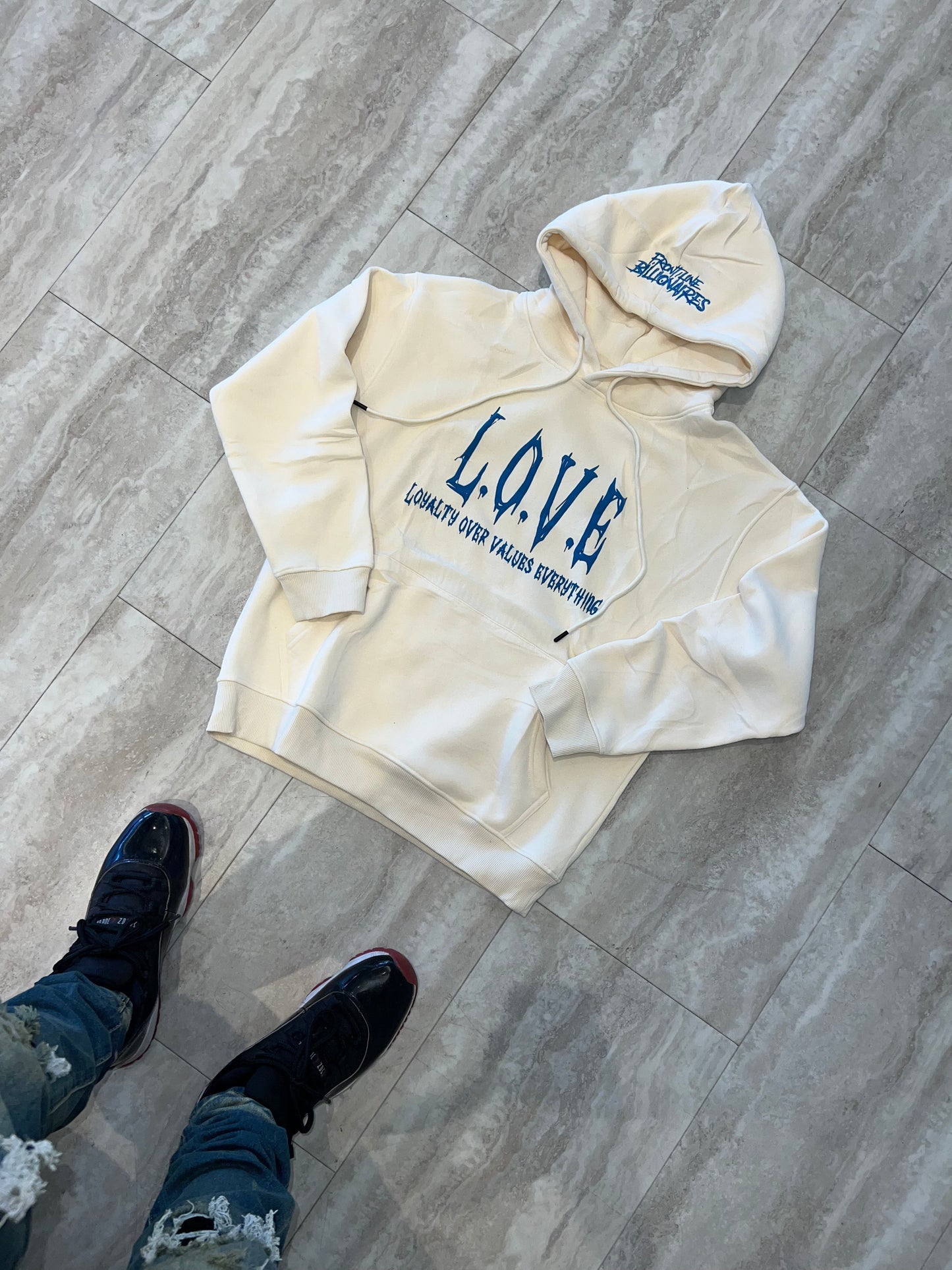 L.O.V.E PUFF PRINT HOODIE