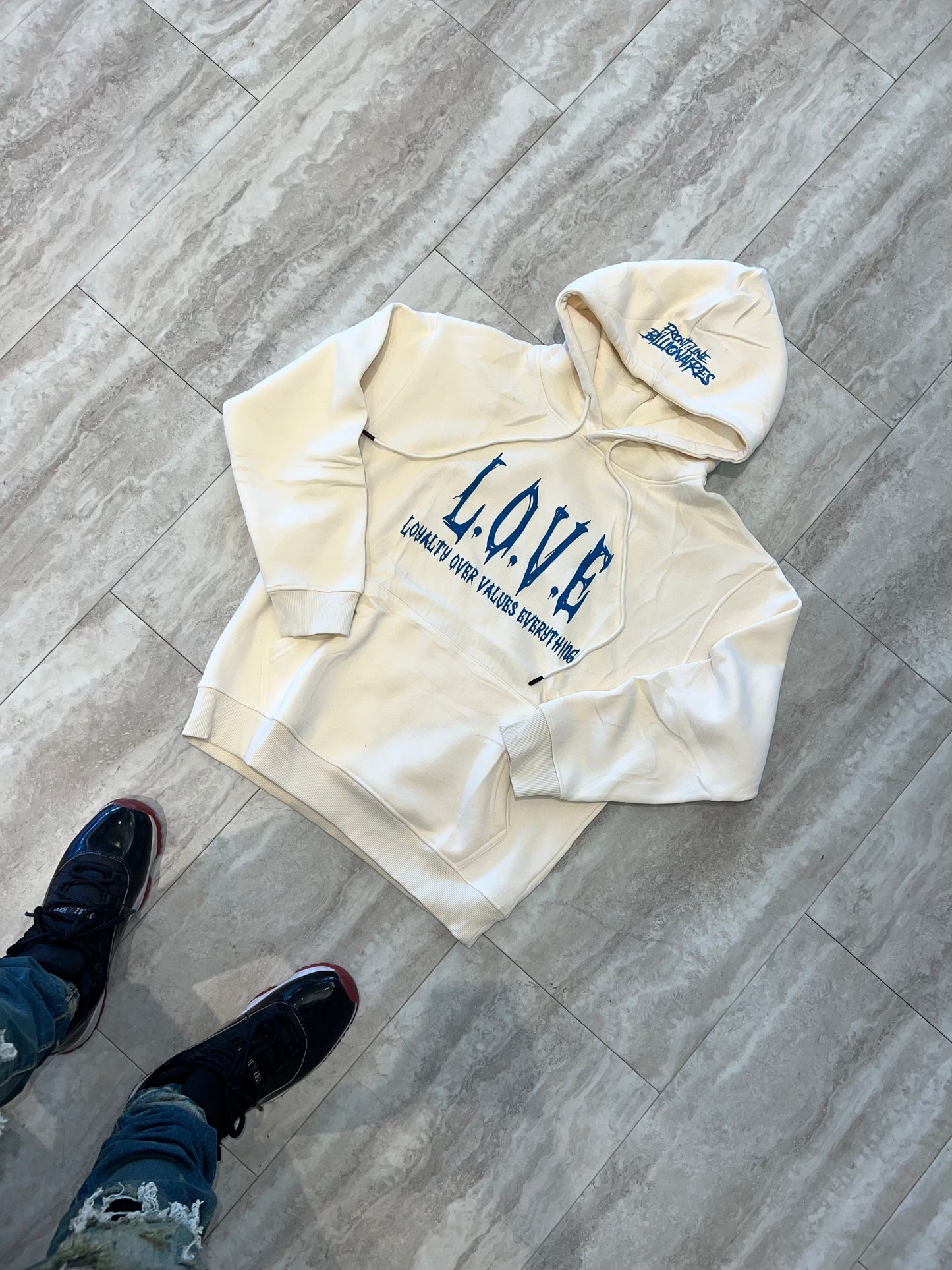 L.O.V.E PUFF PRINT HOODIE