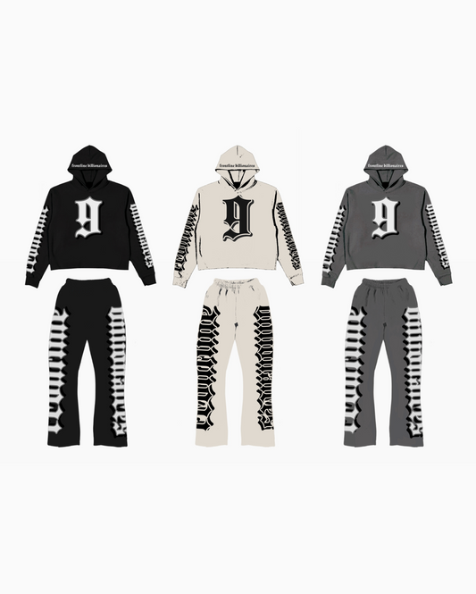 F-9 FLARE STACKED SWEATSUIT