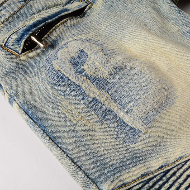 BILLIONAIRE BLUE STRETCH DENIM