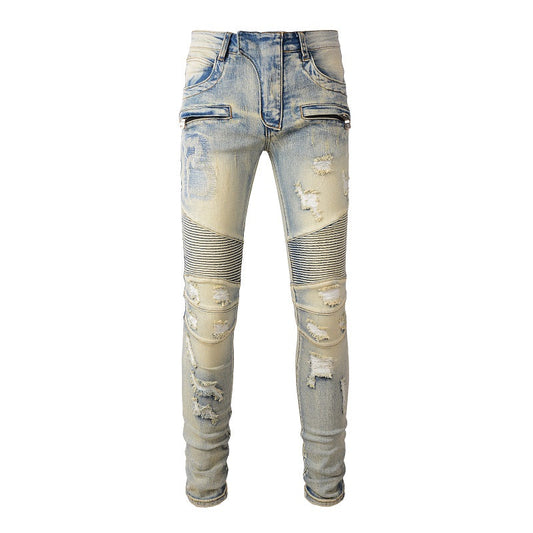 BILLIONAIRE BLUE STRETCH DENIM