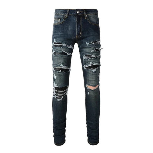 V2 BIKER STRETCH DENIM