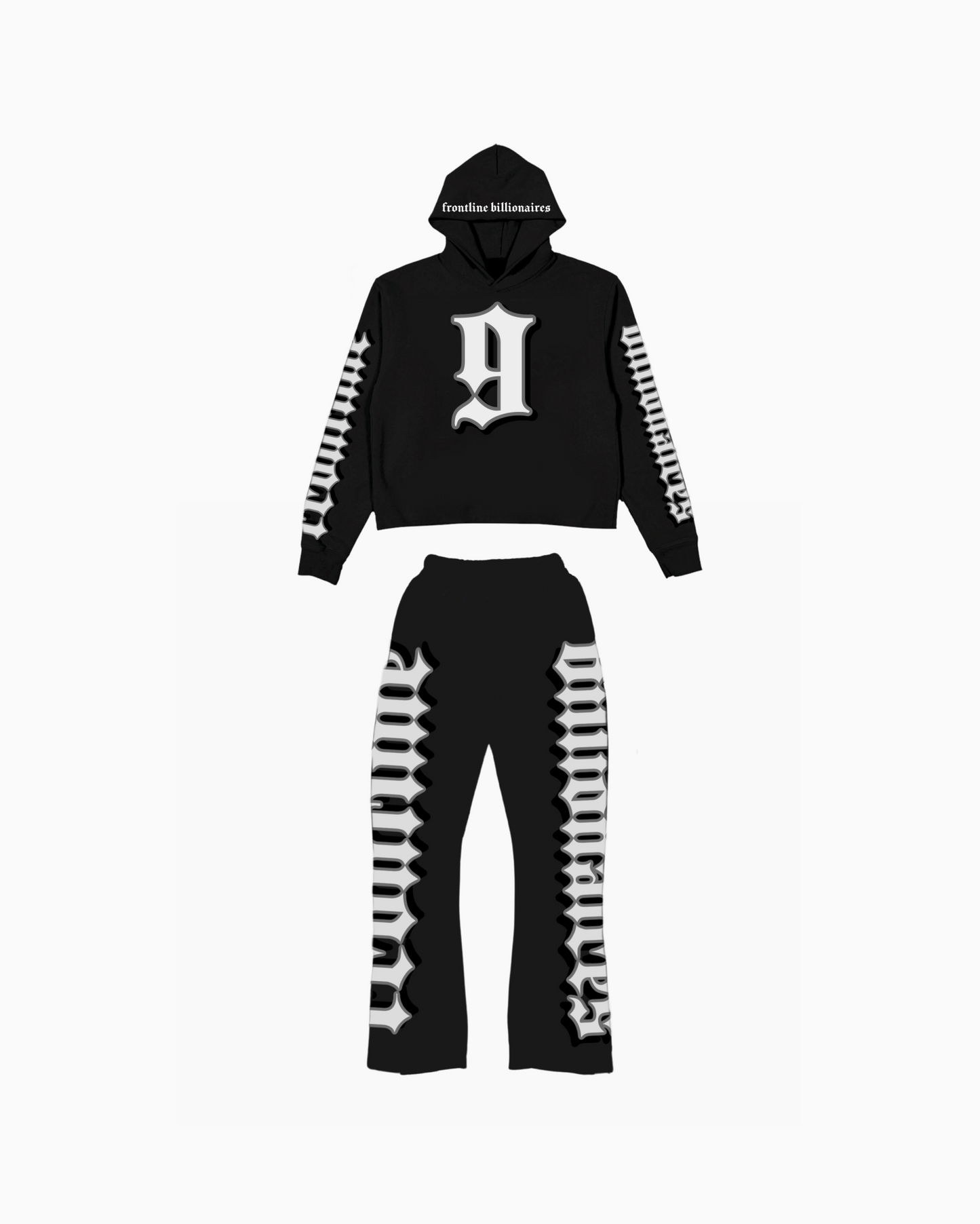 F-9 FLARE STACKED SWEATSUIT