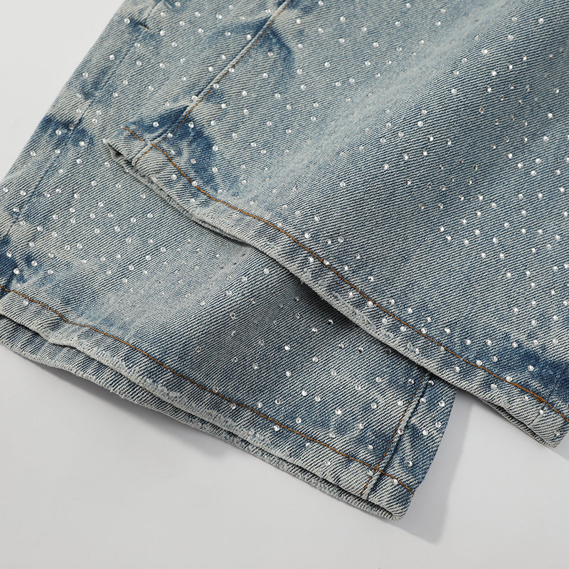 OVERSIZED RHINESTONE DENIM