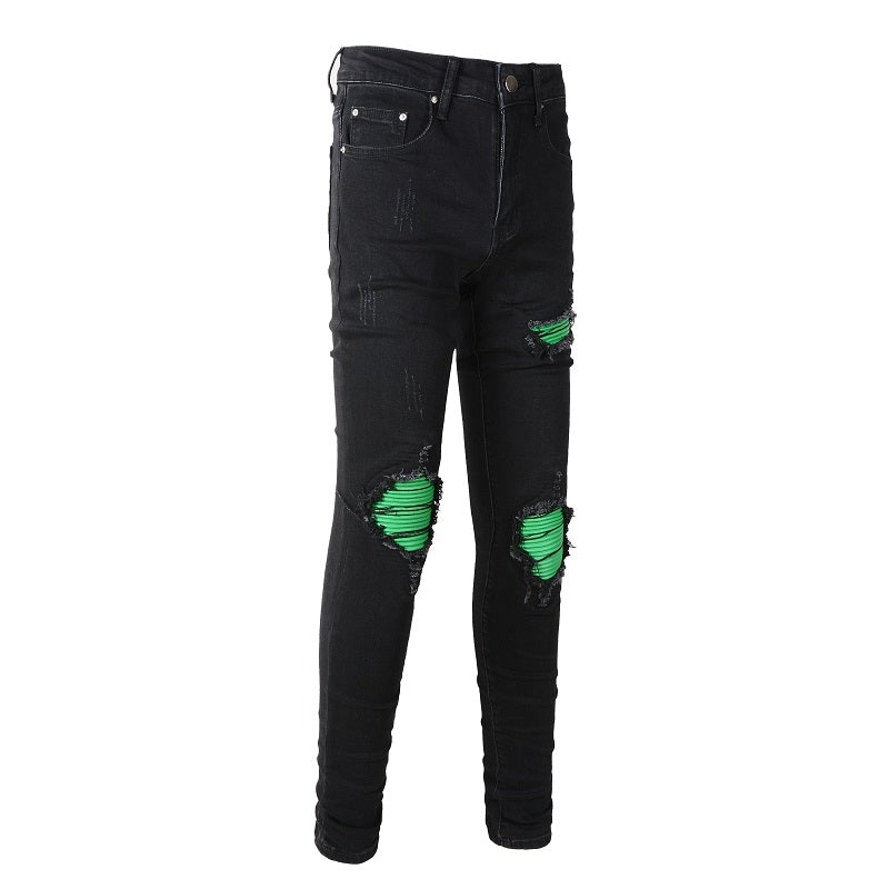 OBERLO GREEN STRETCH DENIM