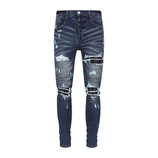 HU BIKER STRETCH DENIM