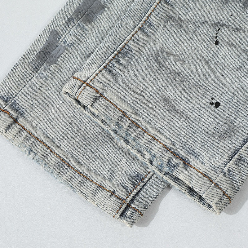 SEA BLUE STRETCH DENIM