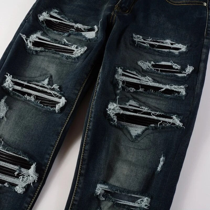 V2 BIKER STRETCH DENIM