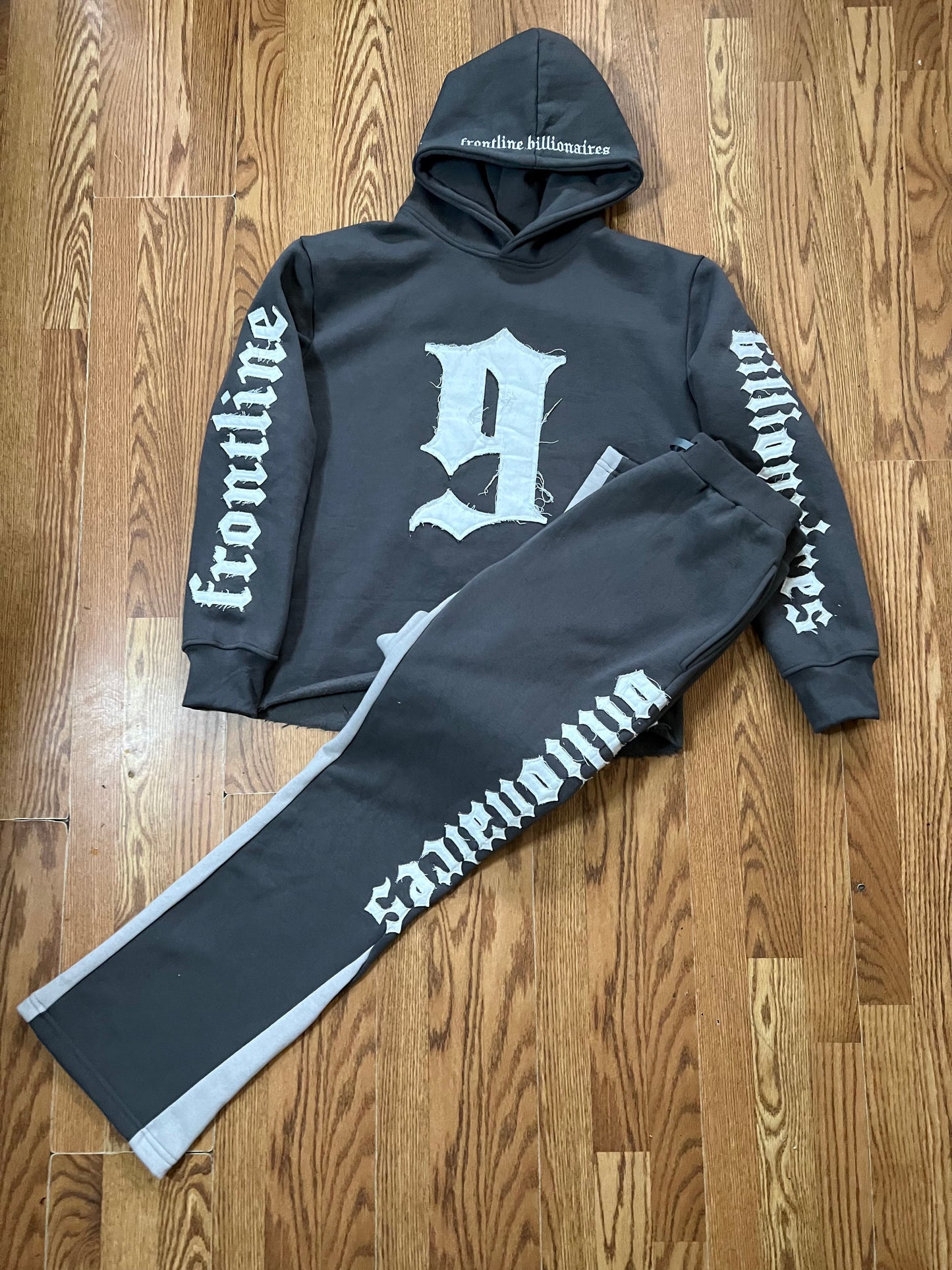 GRAY F-9 HOODIE