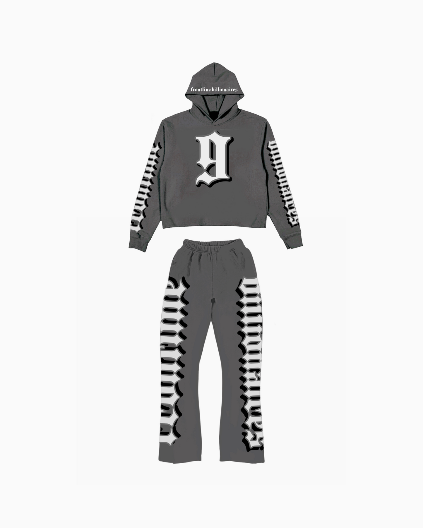 F-9 FLARE STACKED SWEATSUIT