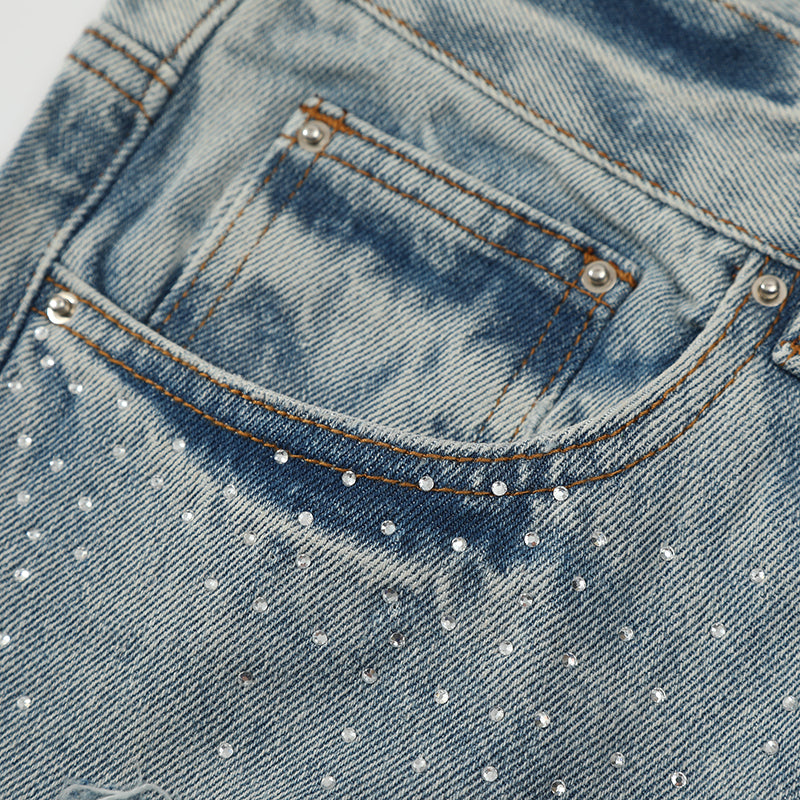 OVERSIZED RHINESTONE DENIM