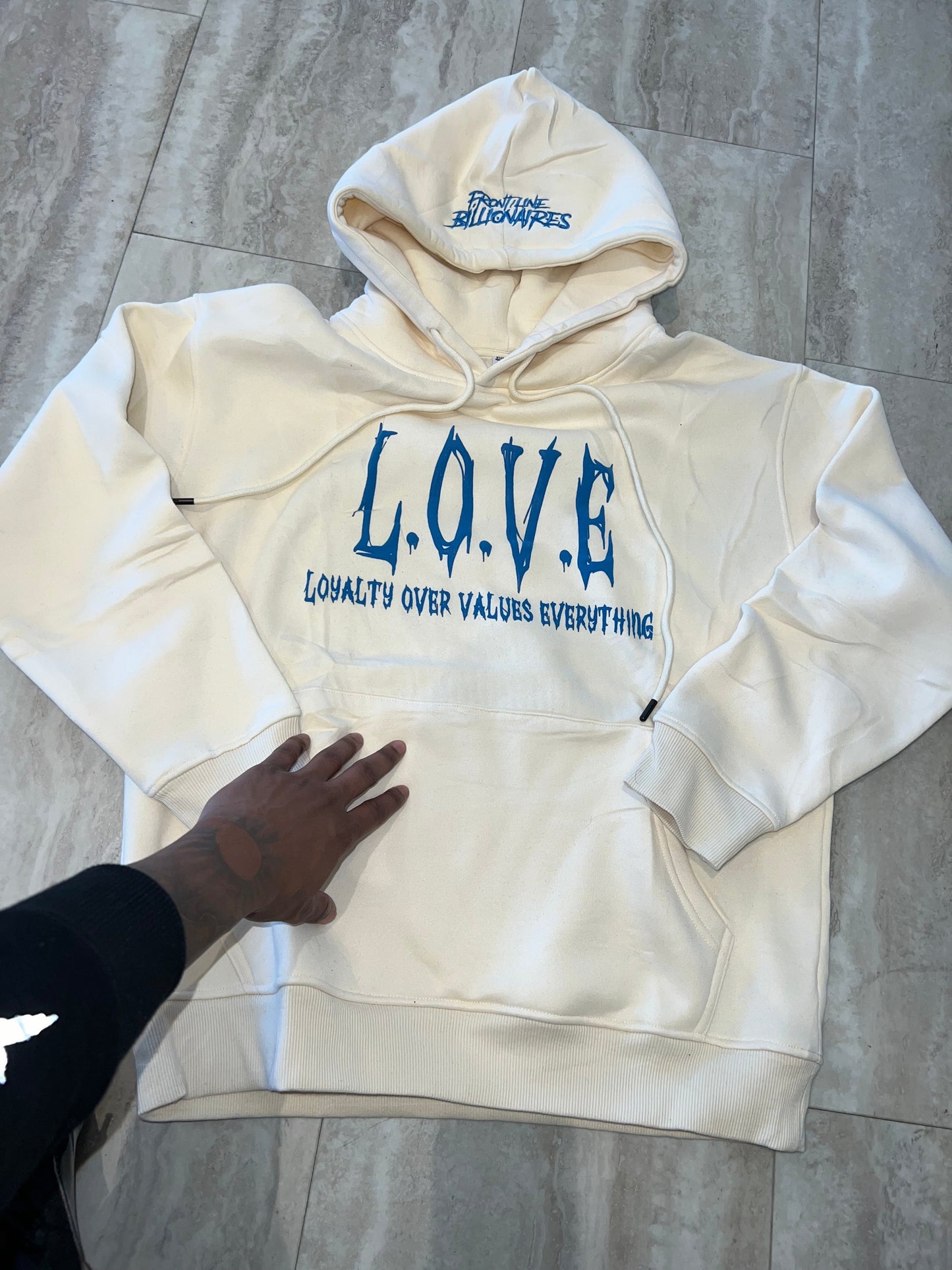 L.O.V.E PUFF PRINT HOODIE