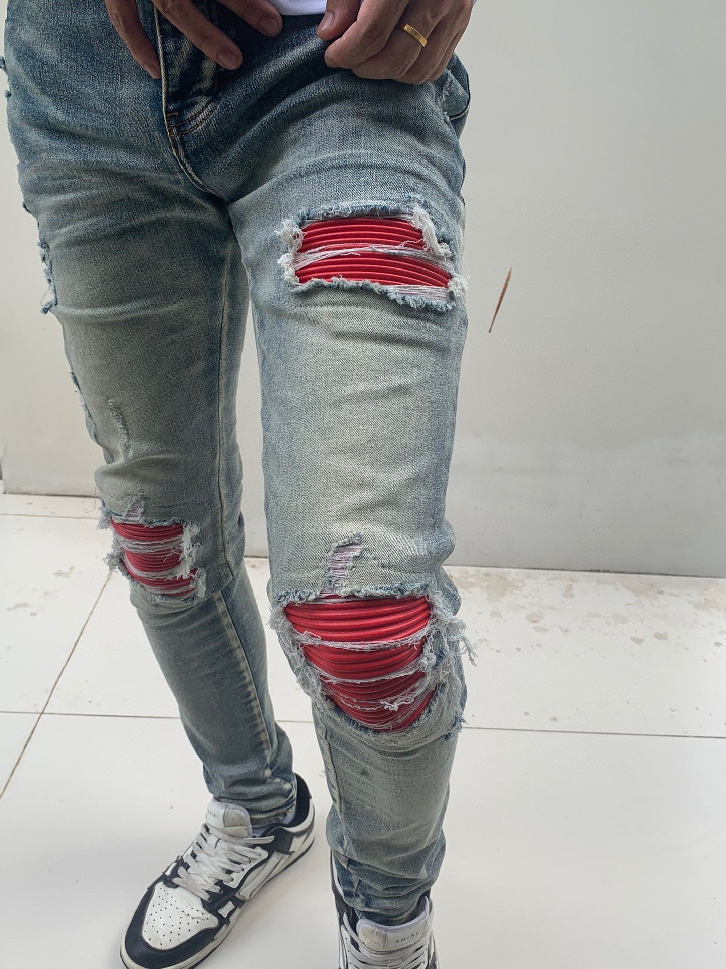 BURST/CRUSH STRETCH DENIM