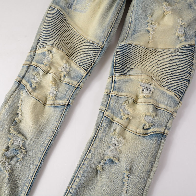 BILLIONAIRE BLUE STRETCH DENIM