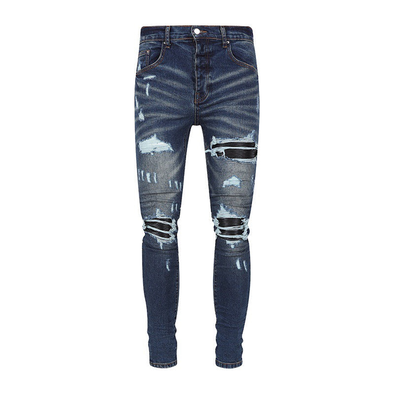 MAYA BIKER STRETCH DENIM