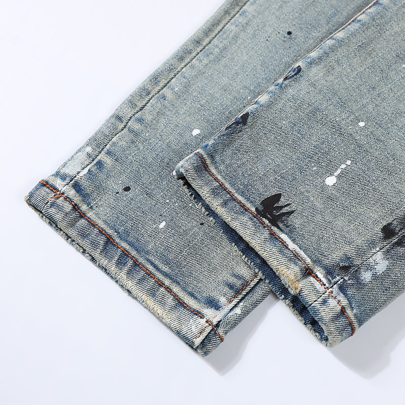 CAZE SPLATTER STRETCH DENIM