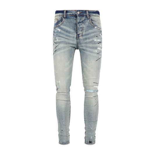 CAZE SPLATTER STRETCH DENIM